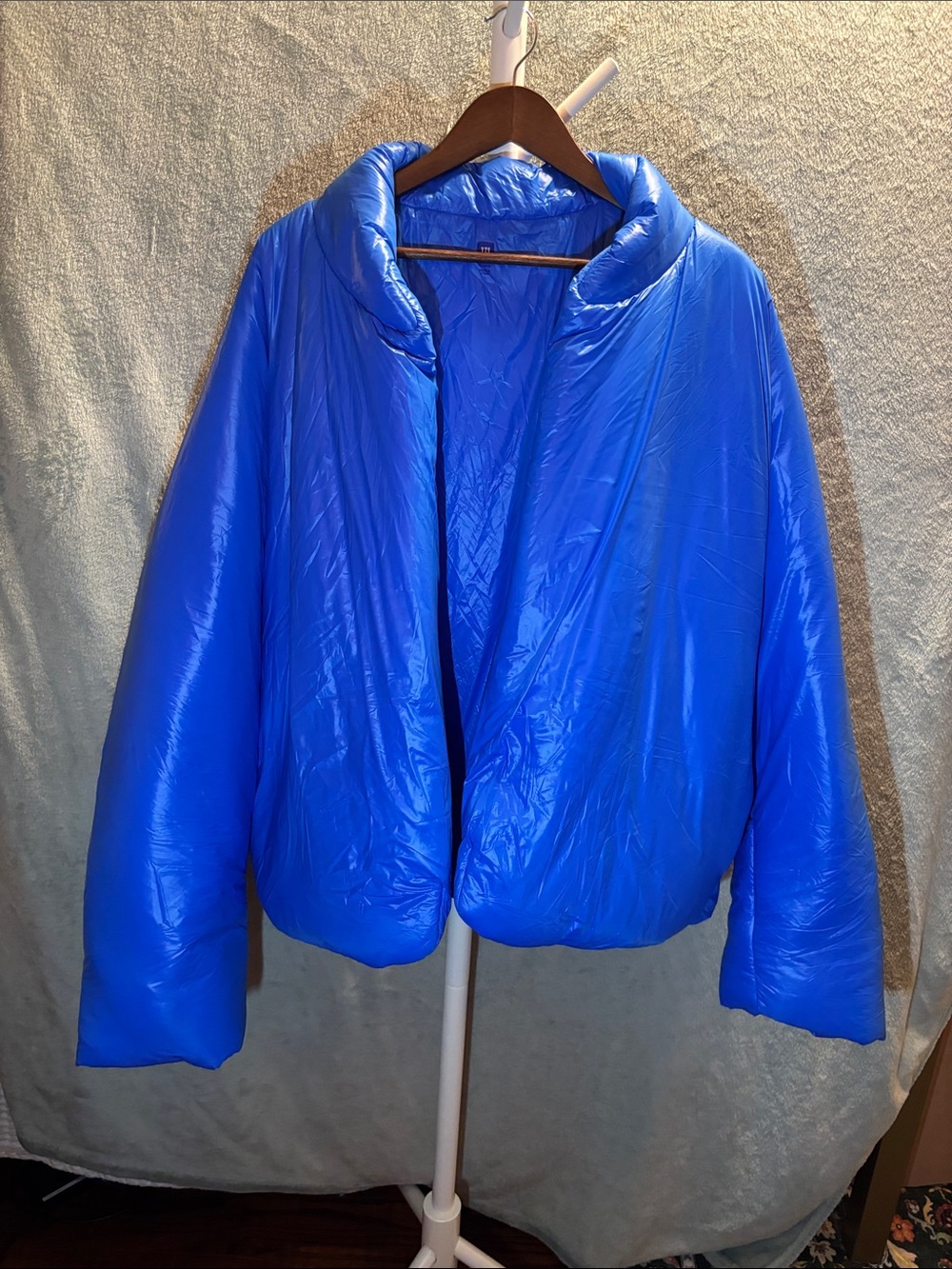 Yeezy GAP YZY Electric Blue Puffer Jacket - Men's XL Coat